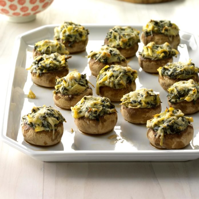 spinach-artichoke-stuffed-mushrooms